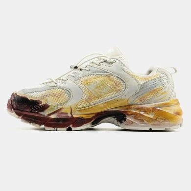 New Balance 530 Cream Yellow Burgundy, 36