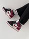 Баскетбольні кросівки Nike Air Jordan 1 Retro Red Black White 5786 фото 8