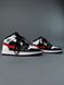 Баскетбольные кроссовки Nike Air Jordan 1 Mid Black Chile Red White 1974 фото 3