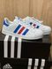 Adidas Superstar White Blue Red 2900 фото 2
