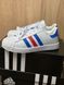 Adidas Superstar White Blue Red 2900 фото 1