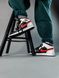 Баскетбольные кроссовки Nike Air Jordan 1 Mid Black Chile Red White 1974 фото 6