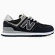 New Balance 574 Legacy Black Grey Suede Mesh, 36