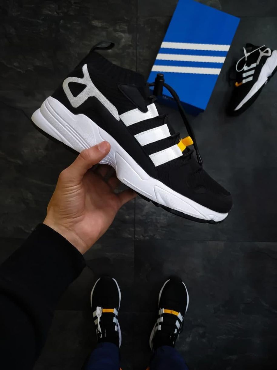 Кроссовки Adidas Consortium Falcon Black White 5466 фото