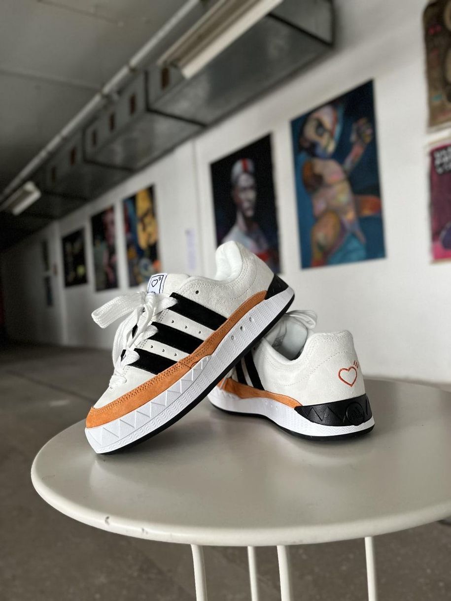 Кроссовки Adidas Adimatic x Human Made Beige Orange 2281 фото