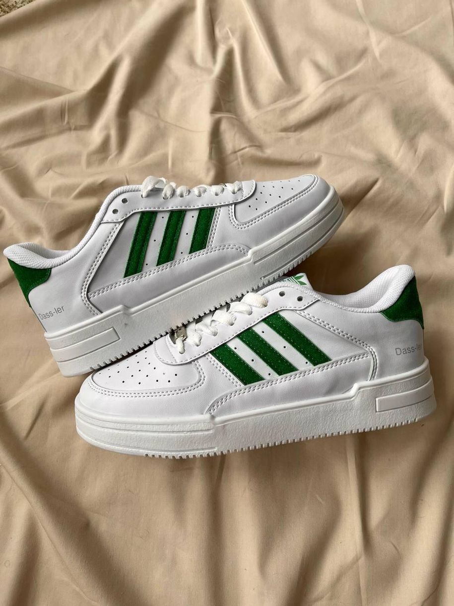 Кроссовки Adidas Dass-ler White Green 7987 фото