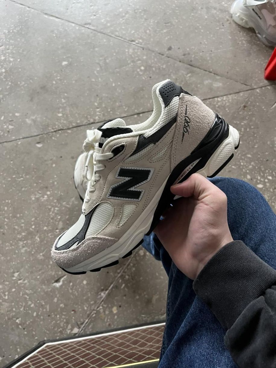 Кроссовки New Balance 990 Beige Black 3767 фото