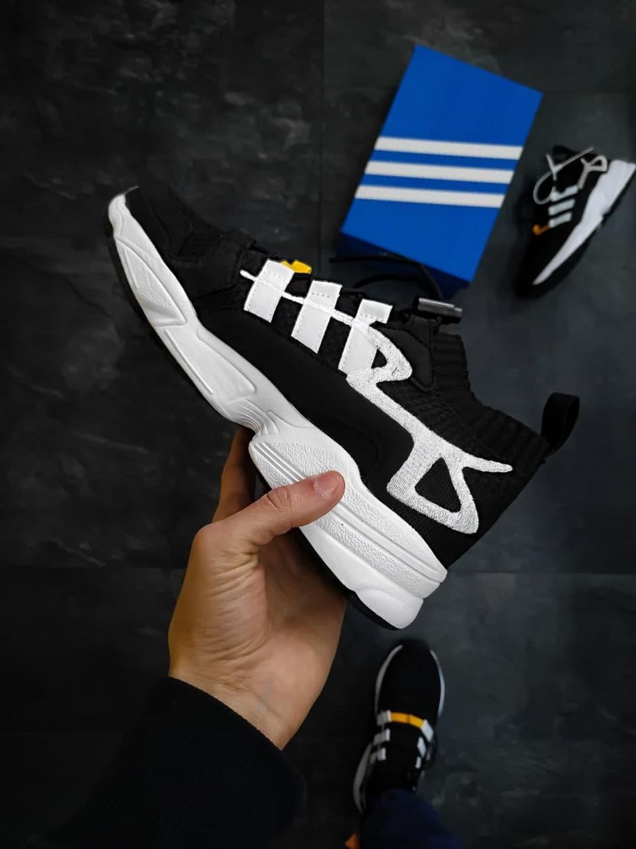 Кроссовки Adidas Consortium Falcon Black White 5466 фото