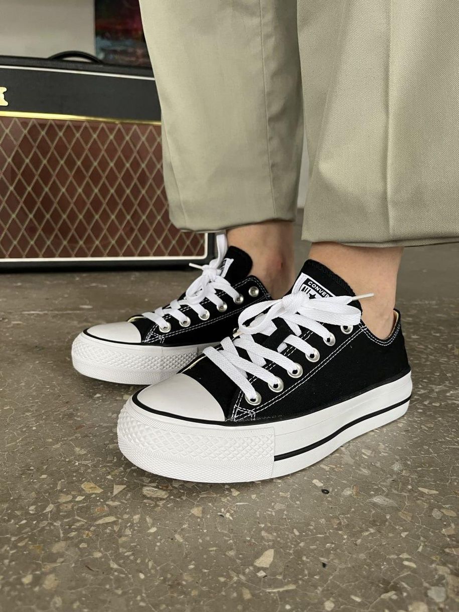 Кеди Converse Chuck Taylor All Star Platform Black White 4907 фото