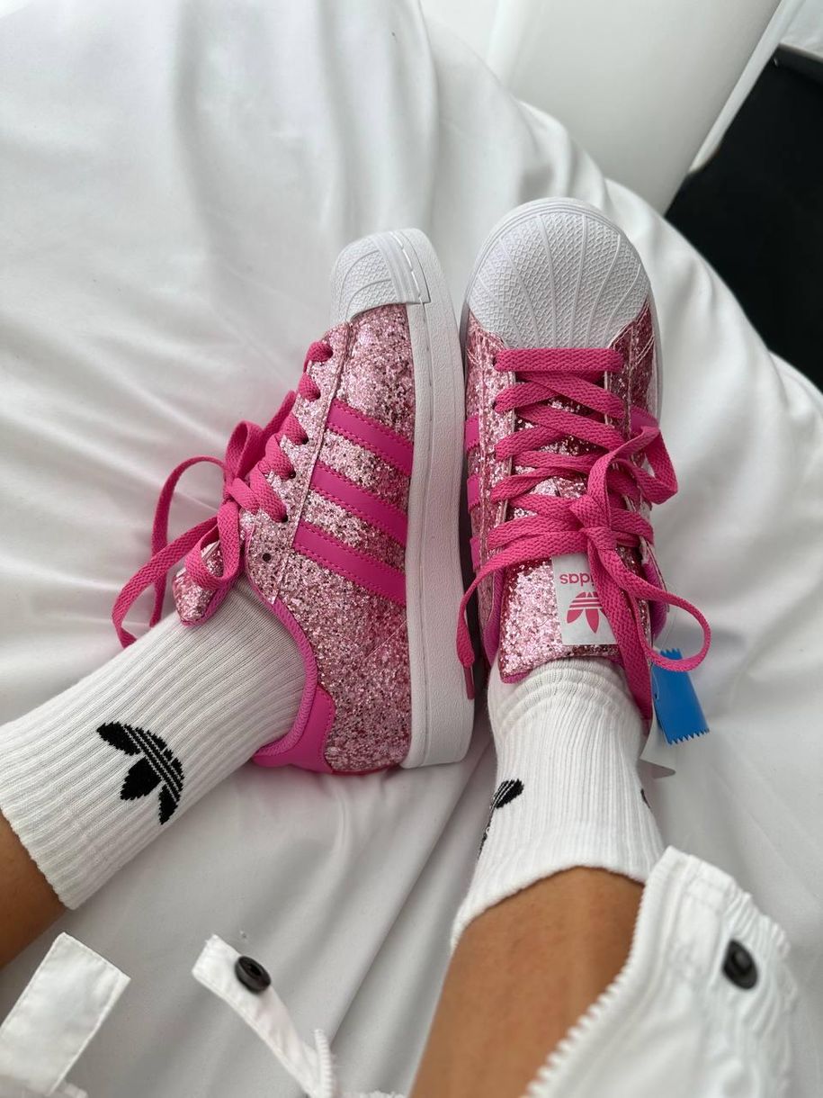 Кроссовки Adidas Superstar Barbie Pink 9694 фото