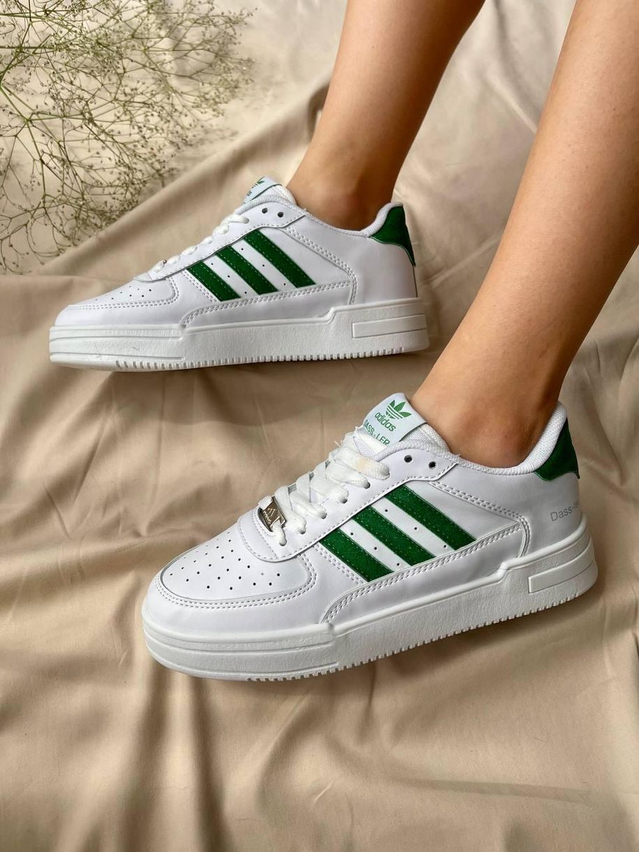 Кроссовки Adidas Dass-ler White Green 7987 фото