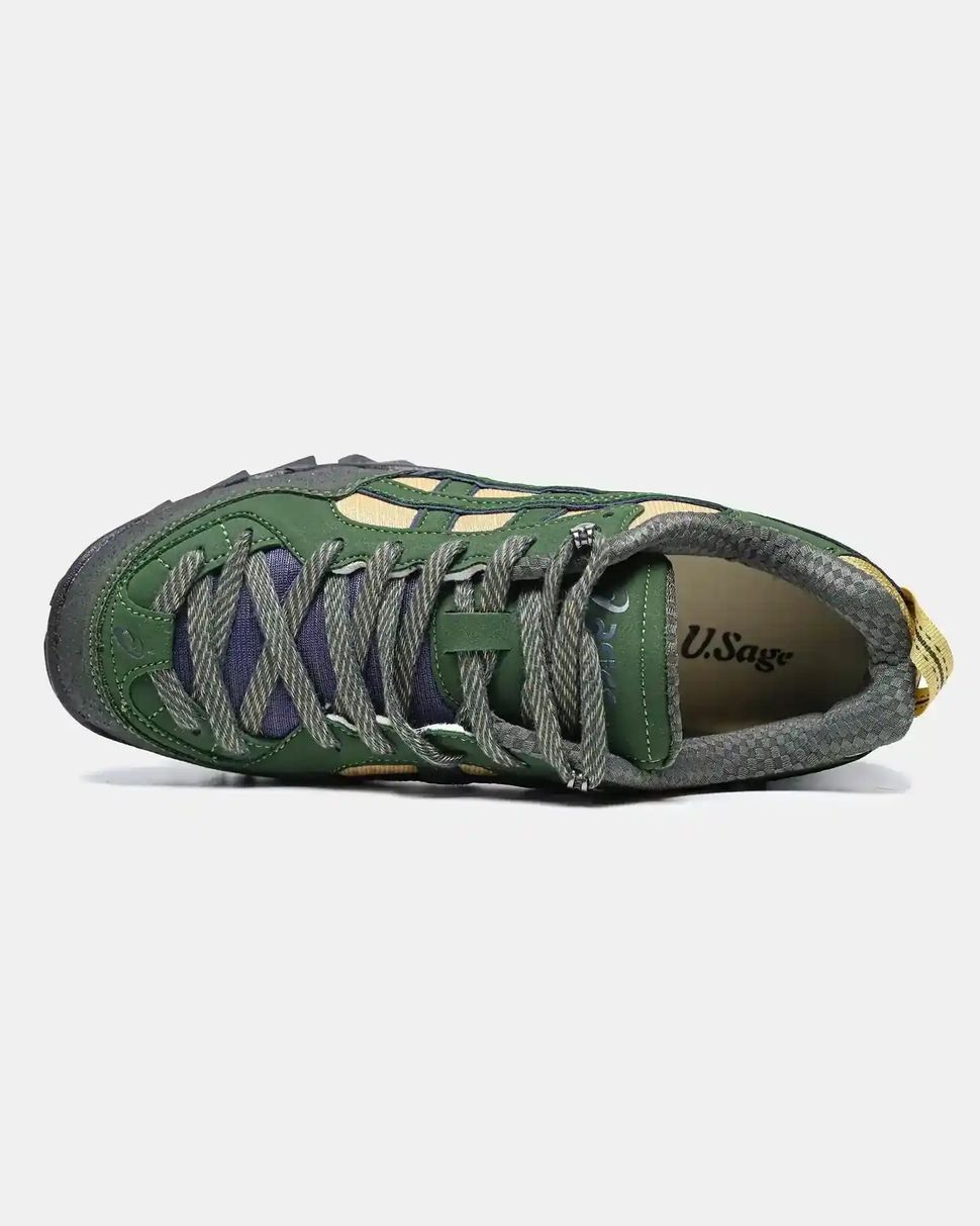 U.SAGE x Asics Gel-Pickup Green Navy Yellow