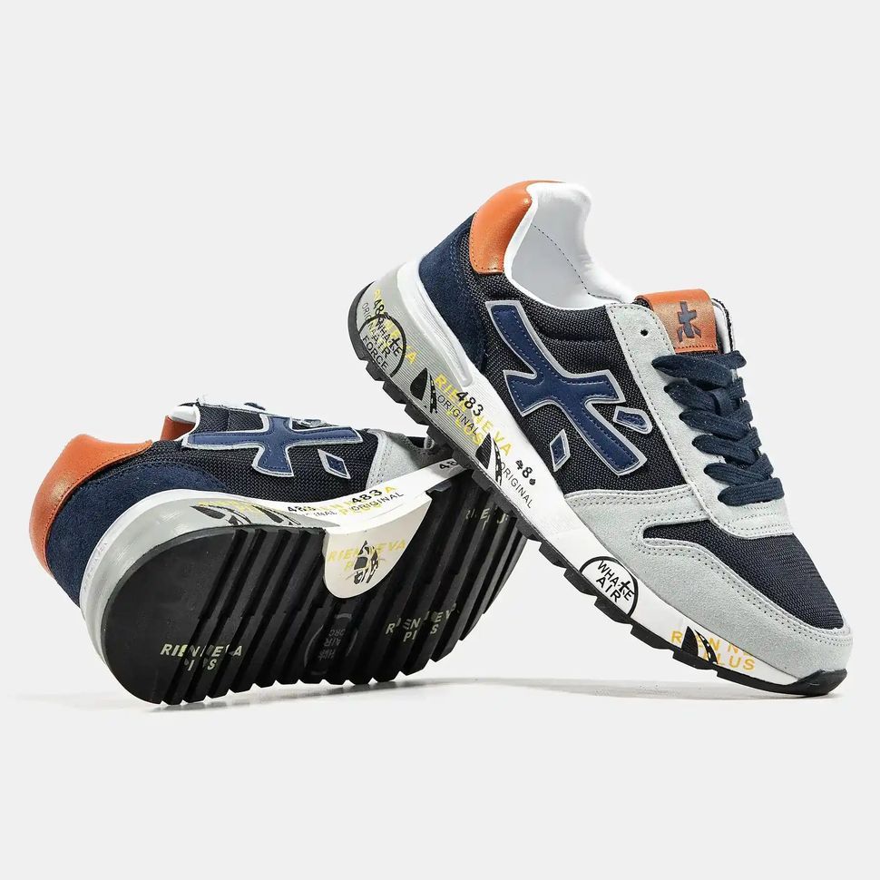 Premiata Mick Navy Grey Orange