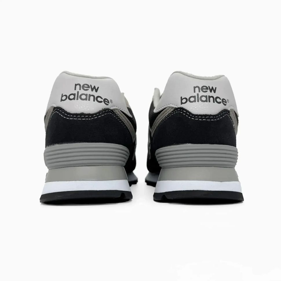 New Balance 574 Legacy Black Grey Suede Mesh, 36