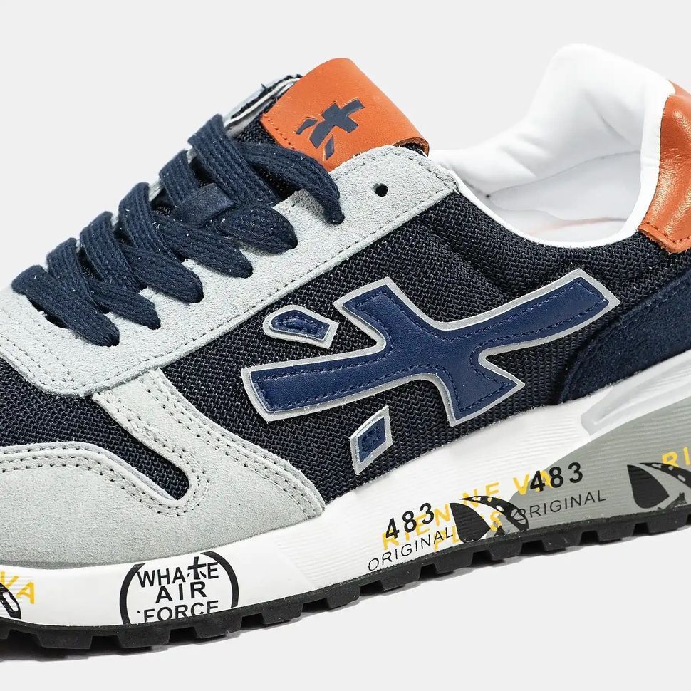 Premiata Mick Navy Grey Orange