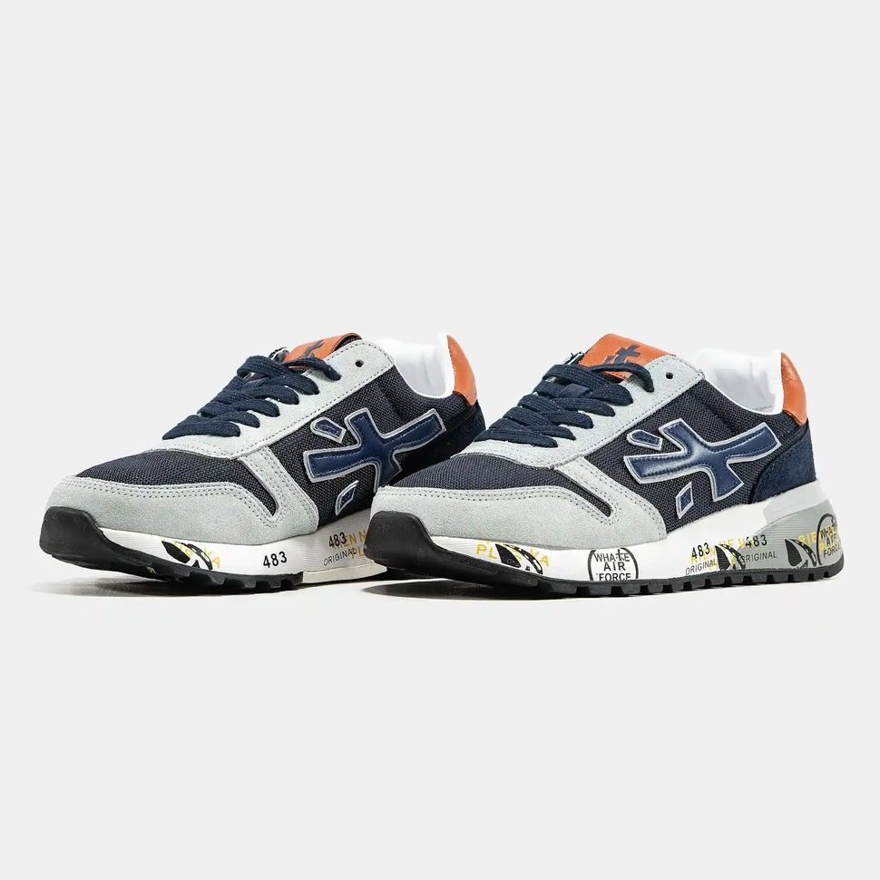 Premiata Mick Navy Grey Orange