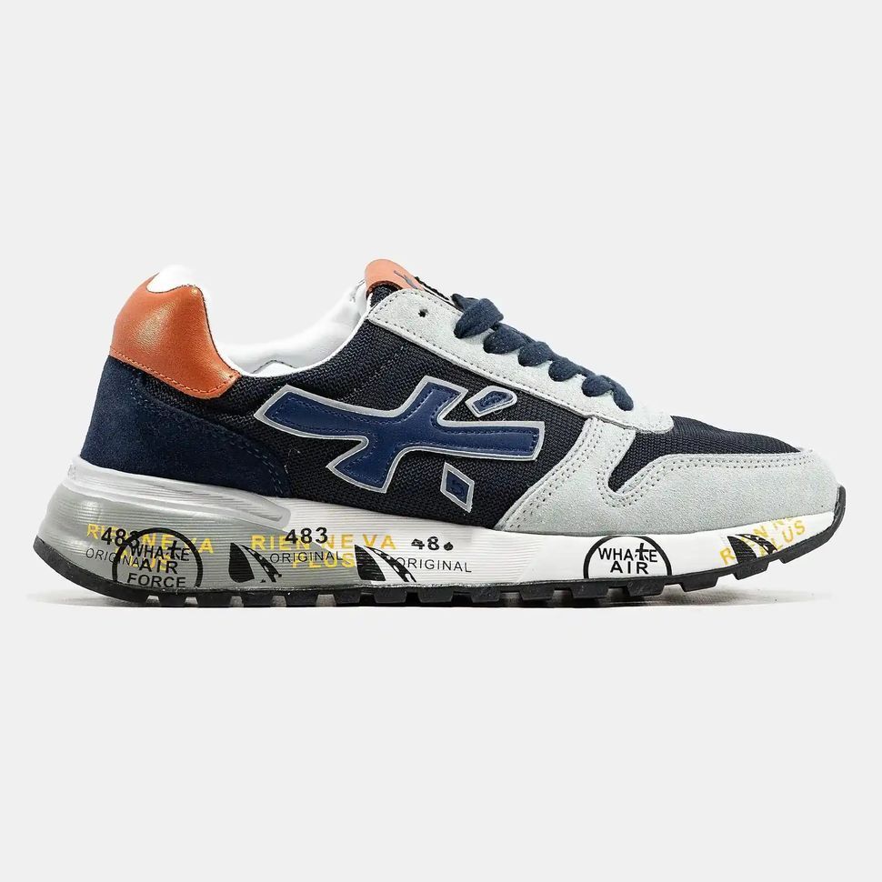 Premiata Mick Navy Grey Orange