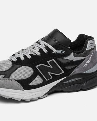 New Balance 990v3 Black Silver Grey, 40