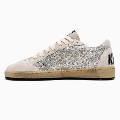 Golden Goose Ball Star Silver Cream, 36