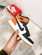 Nike Air Jordan 1 Retro High Black White Orange 2 5966 фото 4