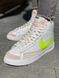 Кросівки Nike Blazer White «Neon Green Logo» 976 фото 5