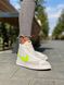 Кросівки Nike Blazer White «Neon Green Logo» 976 фото 2