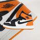 Nike Air Jordan 1 Retro High Black White Orange 2 5966 фото 1