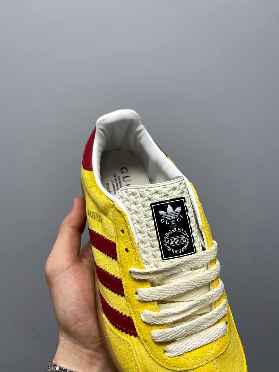 Кеди Adidas x Gucci Gazelle Yellow 2307 фото