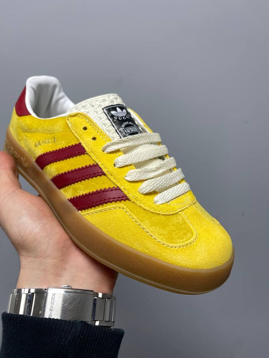 Кеди Adidas x Gucci Gazelle Yellow 2307 фото