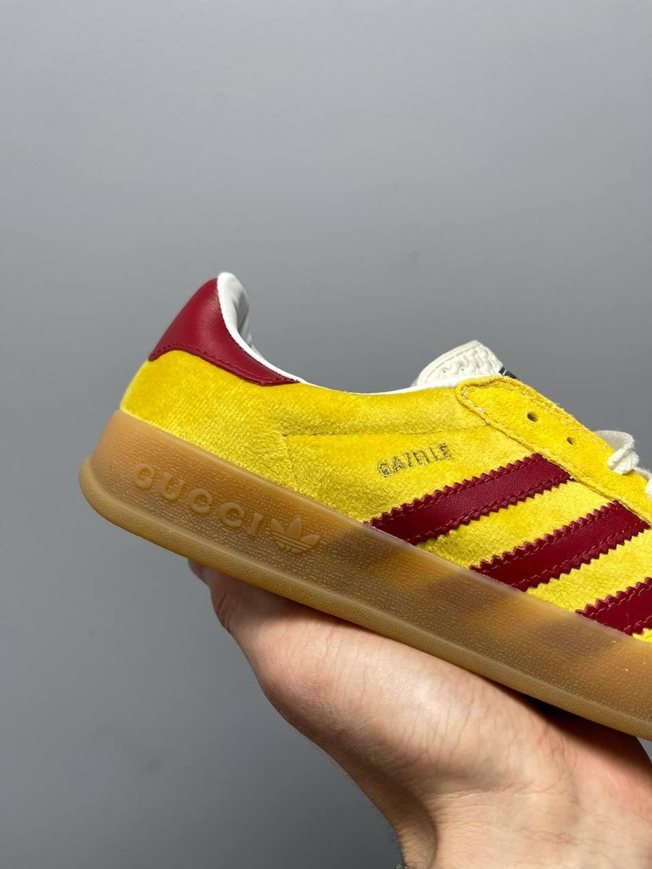 Кеди Adidas x Gucci Gazelle Yellow 2307 фото