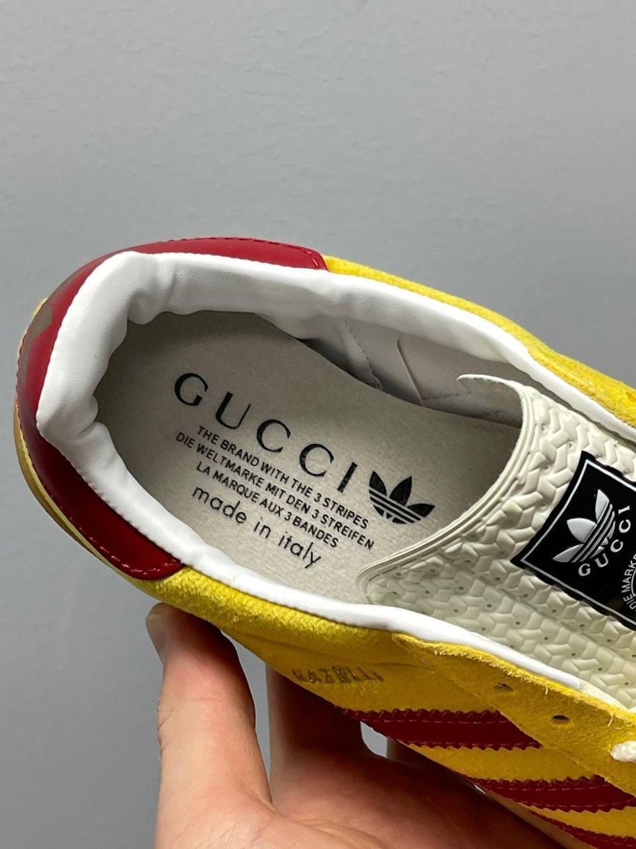 Кеди Adidas x Gucci Gazelle Yellow 2307 фото