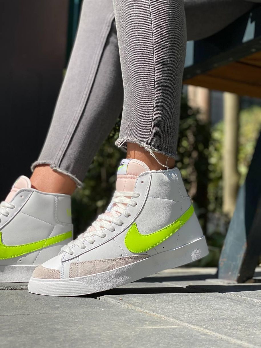 Кросівки Nike Blazer White «Neon Green Logo» 976 фото
