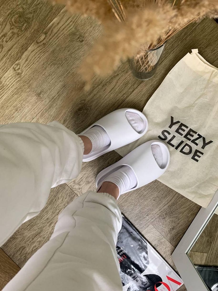 Adidas Yeezy Slide White 3304 фото