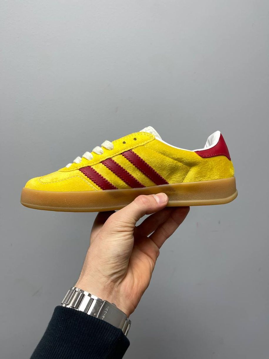 Кеди Adidas x Gucci Gazelle Yellow 2307 фото