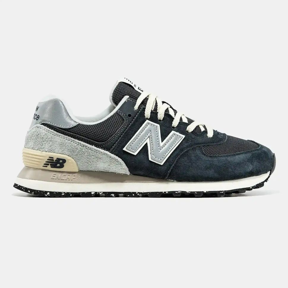 New Balance 574 Navy Black Grey