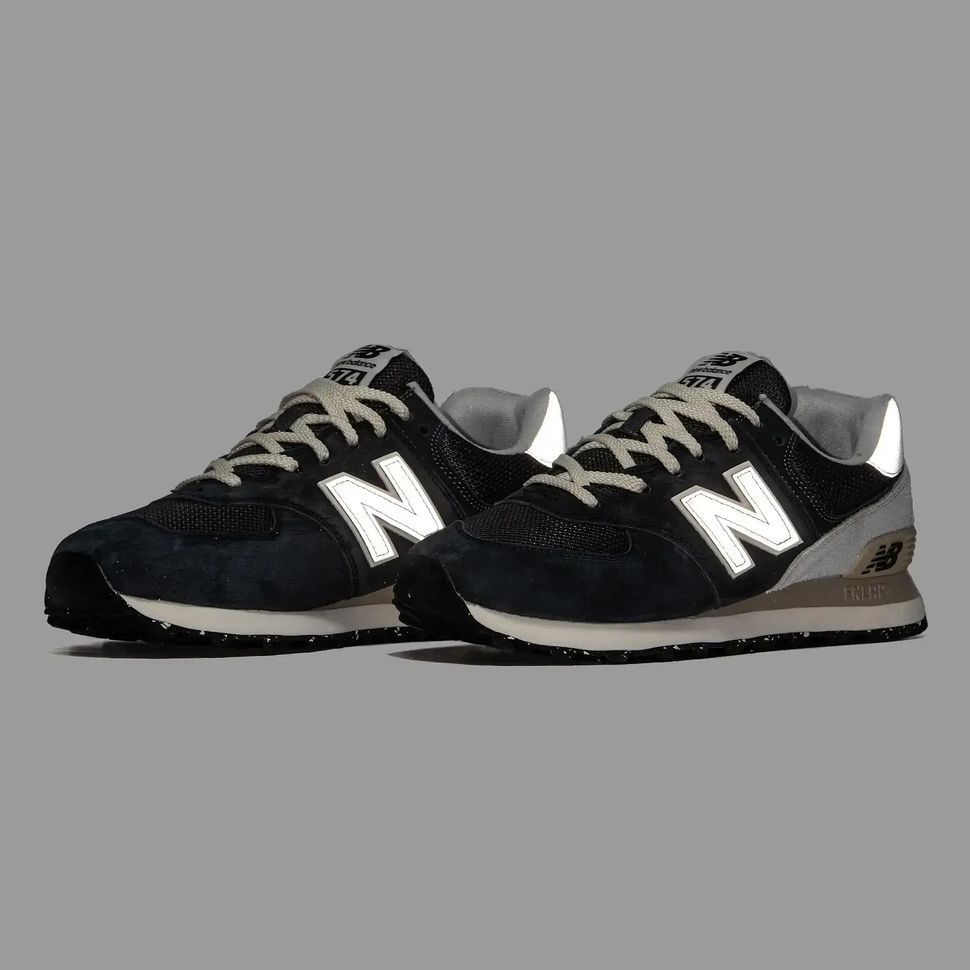 New Balance 574 Navy Black Grey