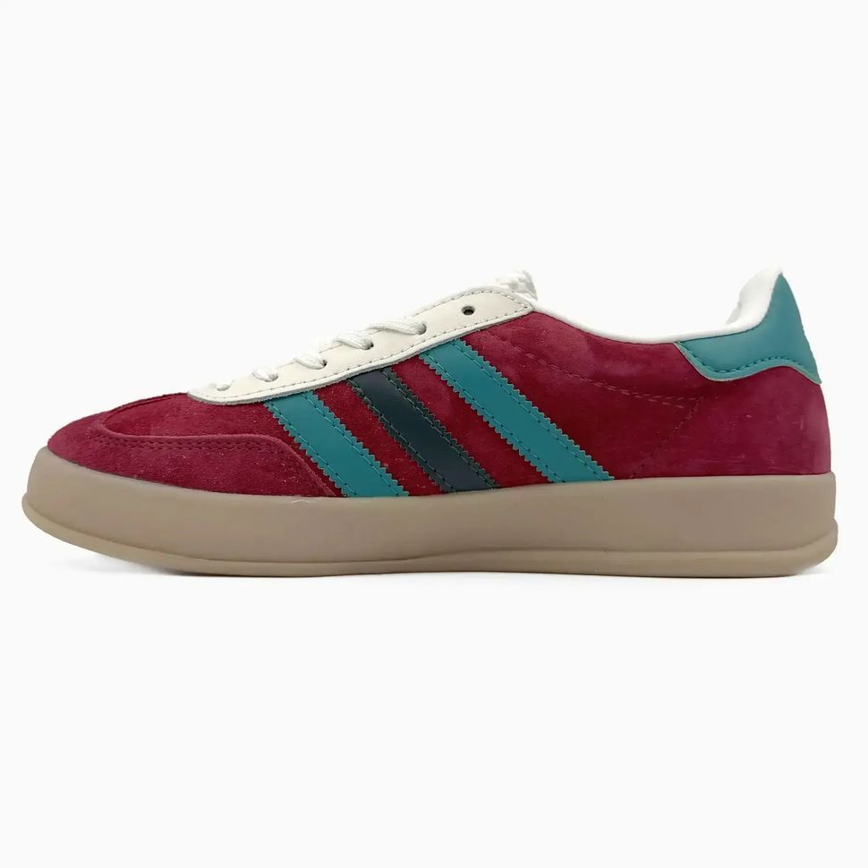 Adidas Gazelle Indoor Burgundy Teal Cream