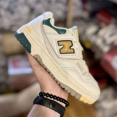 New Balance 550 Cream Green Yellow, 36