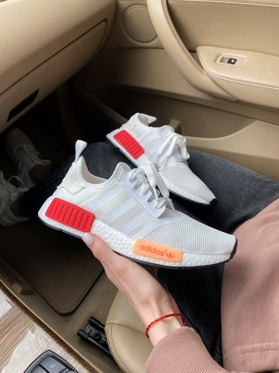 Кроссовки Adidas NMD Grey Red 2644 фото