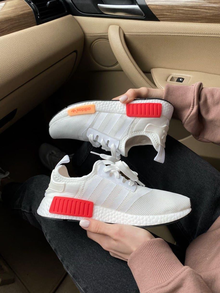 Кроссовки Adidas NMD Grey Red 2644 фото