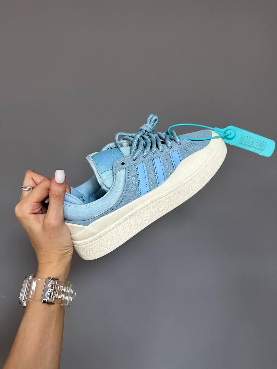 Кроссовки Adidas Campus x Bad Bunny Blue 9176 фото