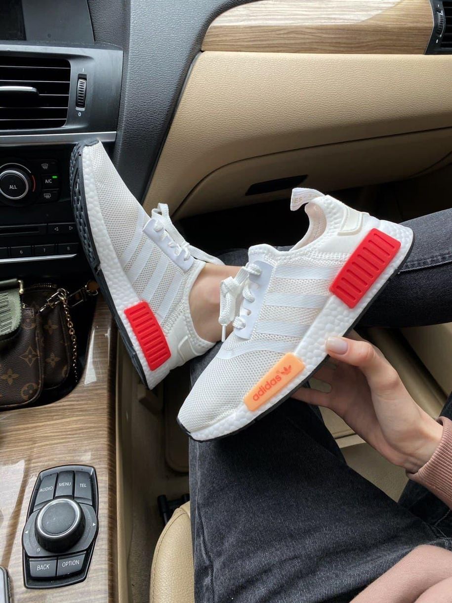 Кроссовки Adidas NMD Grey Red 2644 фото