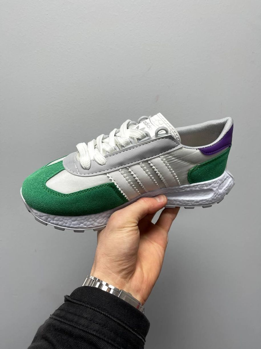 Кроссовки Adidas Retropy White Green 2948 фото