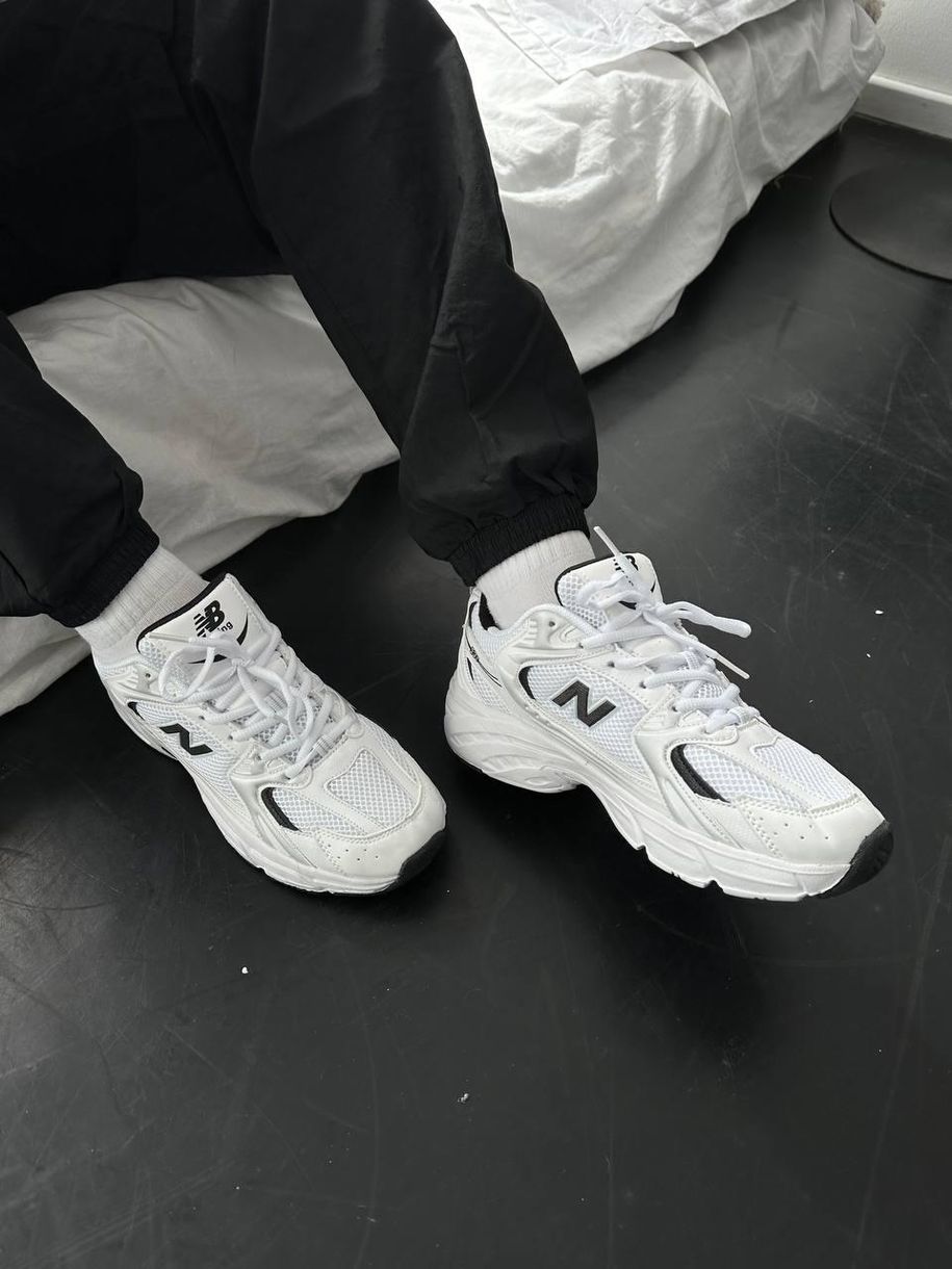 Кросівки New Balance 530 White Black v3 9583 фото