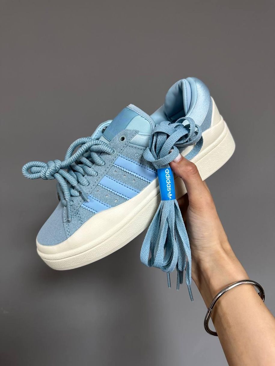 Кроссовки Adidas Campus x Bad Bunny Blue 9176 фото