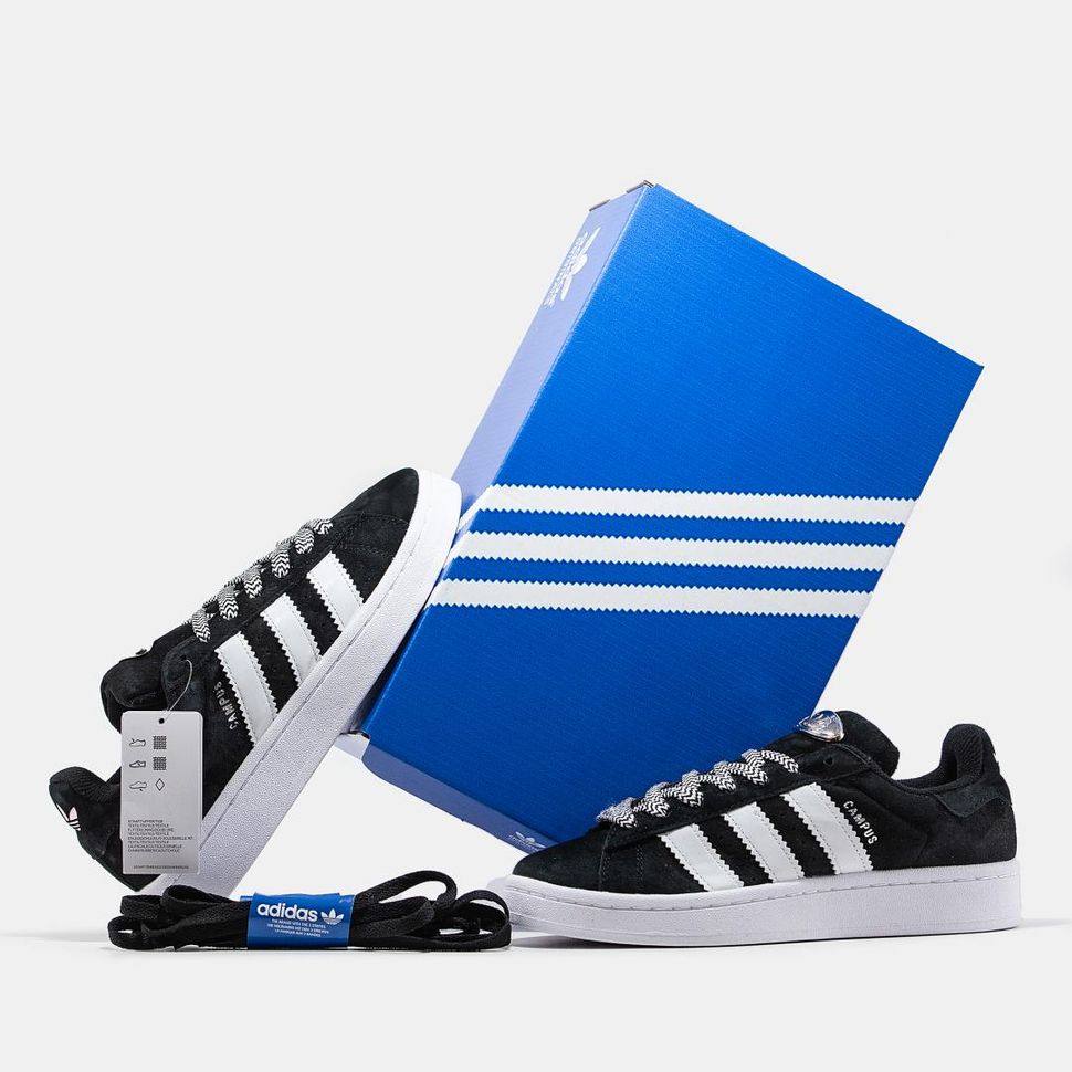 Кросівки Adidas Campus 00s Black White 2.0 9754 фото