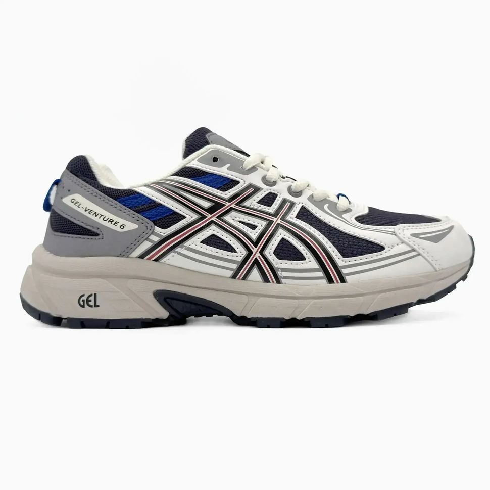 Asics Gel-Venture 6 White Navy Red