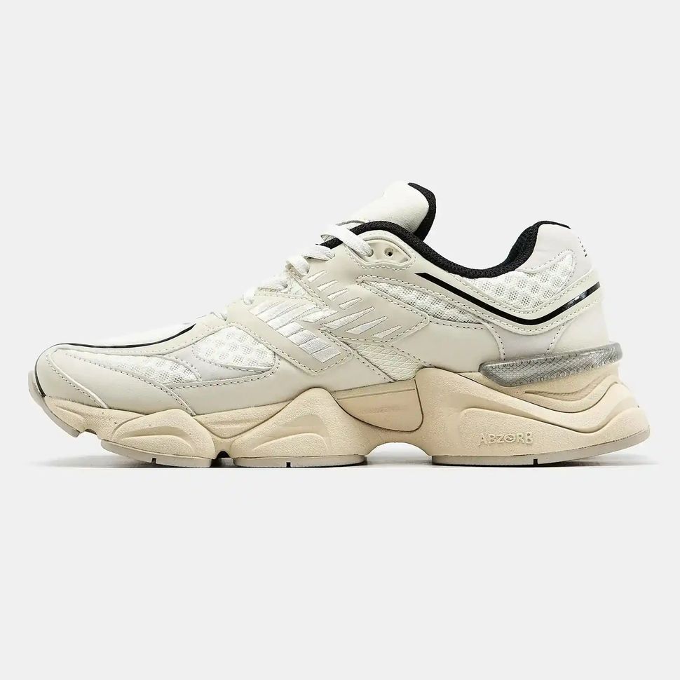 New Balance 9060 Cream Black Silver