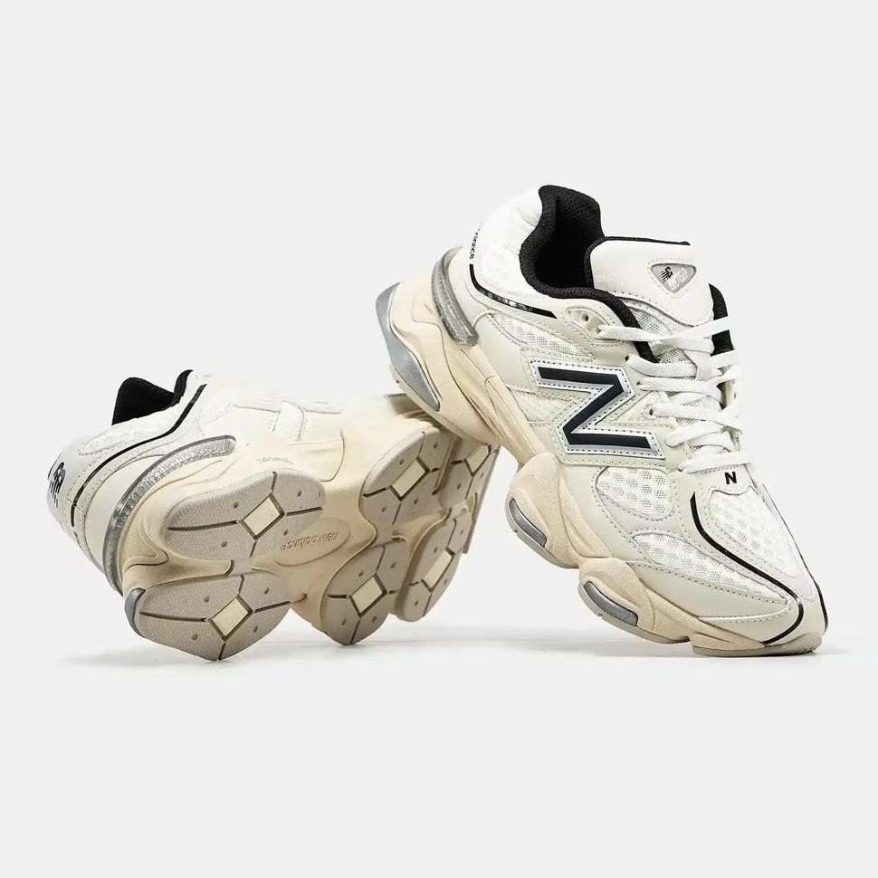 New Balance 9060 Cream Black Silver