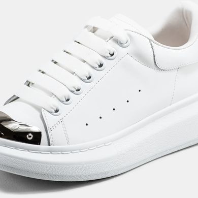 Alexander McQueen Oversized White Silver, 36